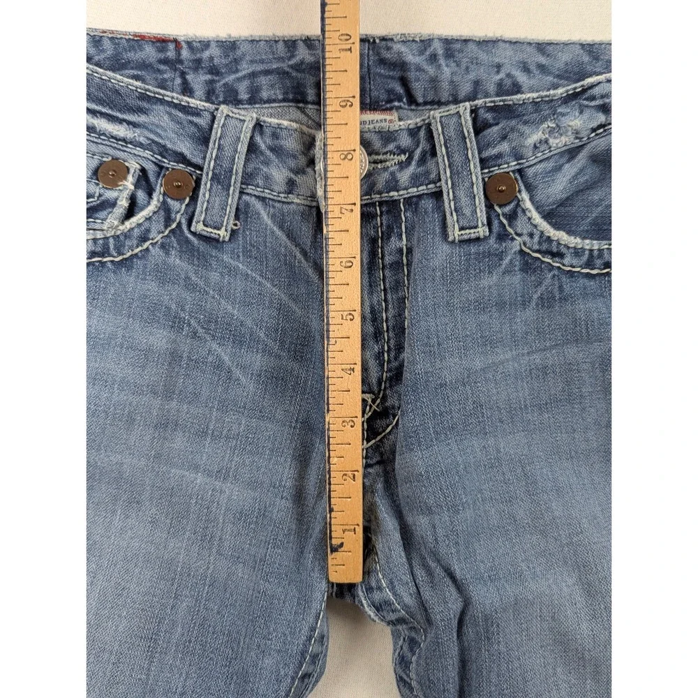 True Religion Billy Big T Mens Blue Bootcut Jeans Size 31 Made in USA